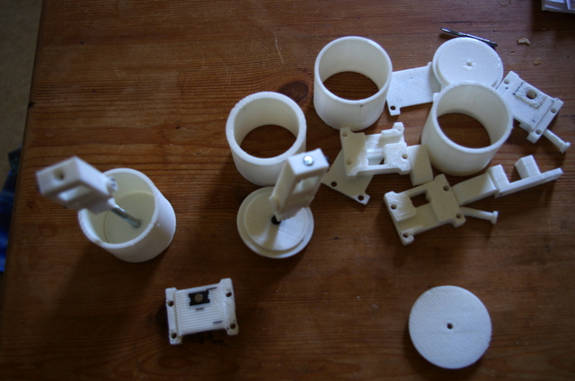 Various printed tribometer parts